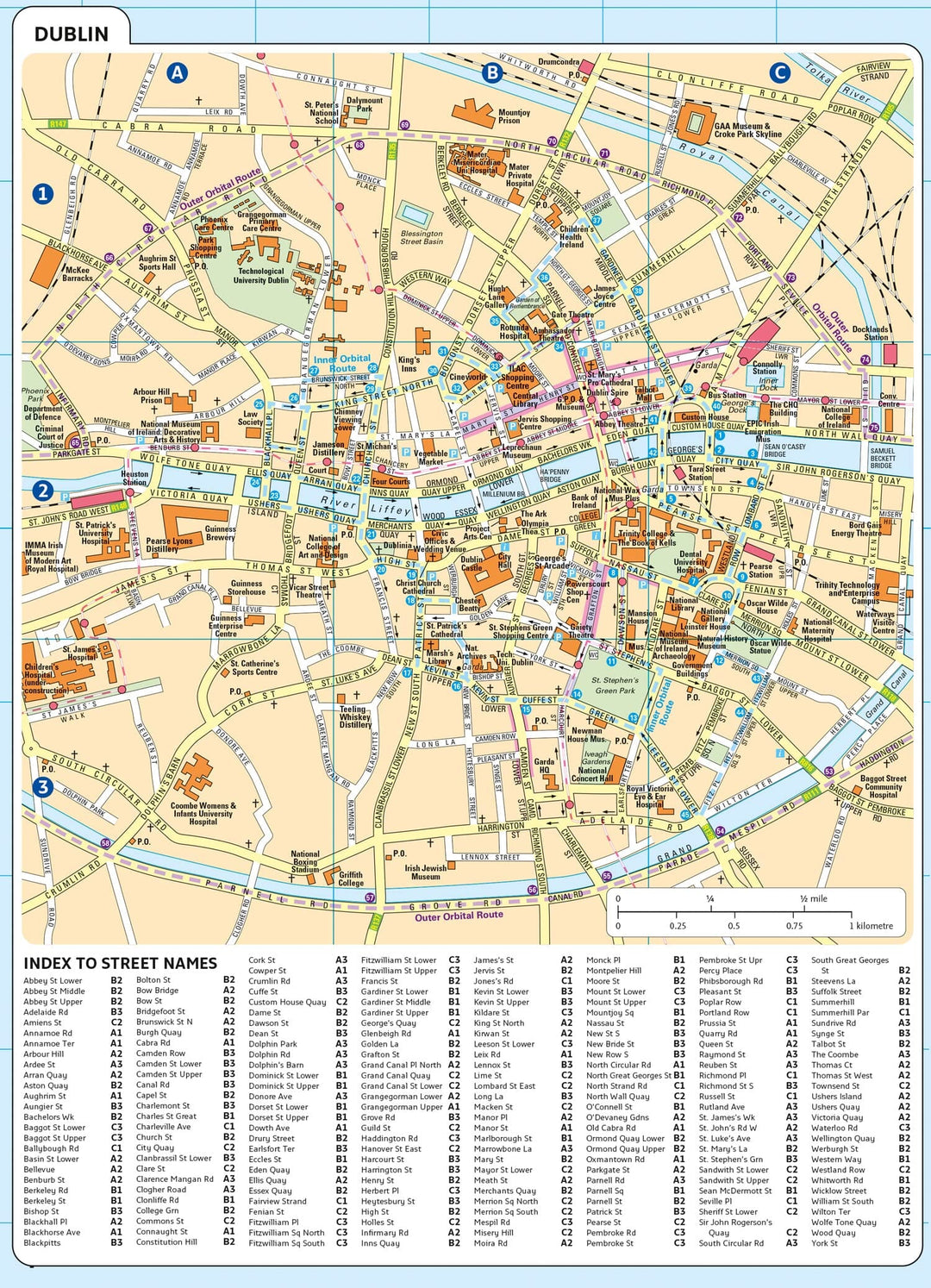 Carte routière - Irlande 2024 | Collins carte pliée Collins 