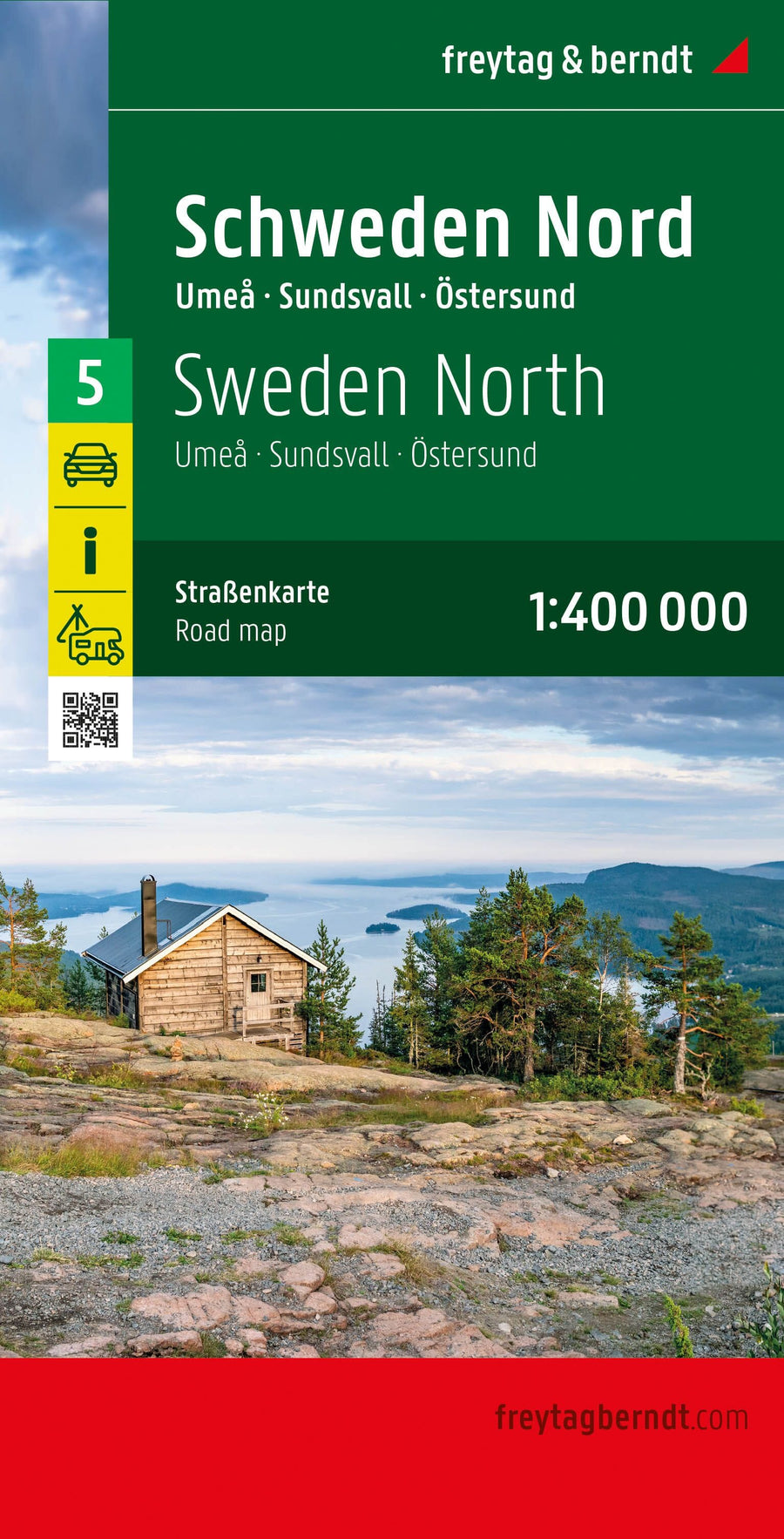 Carte routière n° 5 - Suède Nord (Östersund) | Freytag & Berndt carte pliée Freytag & Berndt 