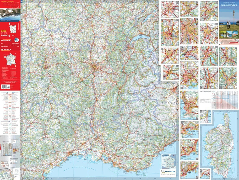 Carte routière n° 709 - France Sud-Est 2023 | Michelin carte pliée Michelin 
