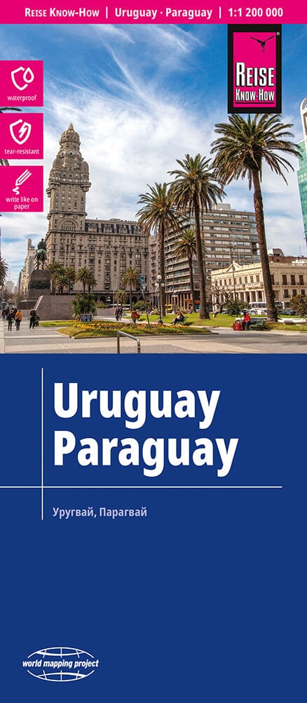 Carte routière - Uruguay & Paraguay | Reise Know How carte pliée Reise Know-How 