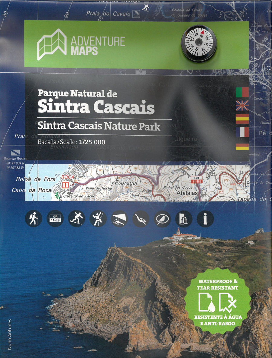 Carte topographique - Parque Natural de Sintra Cascais (Portugal) | Adventure Maps carte pliée Adventure Maps 