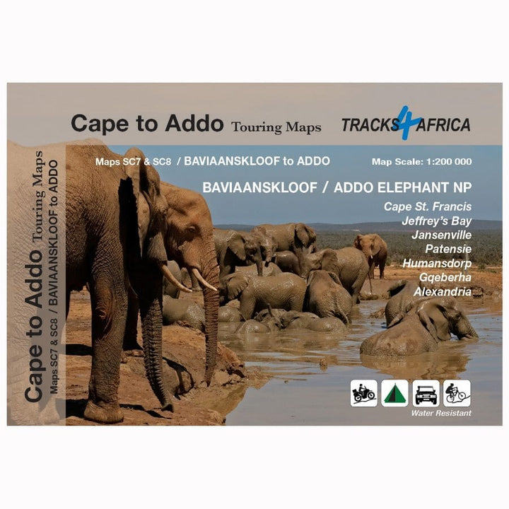 Carte touristique imperméable - Baviaanskloof to Addo (Afrique du Sud) | Tracks4Africa carte pliée Tracks4Africa 