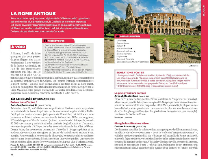 Géoguide (coups de coeur) - Rome - Édition 2024| Gallimard guide de voyage Gallimard 