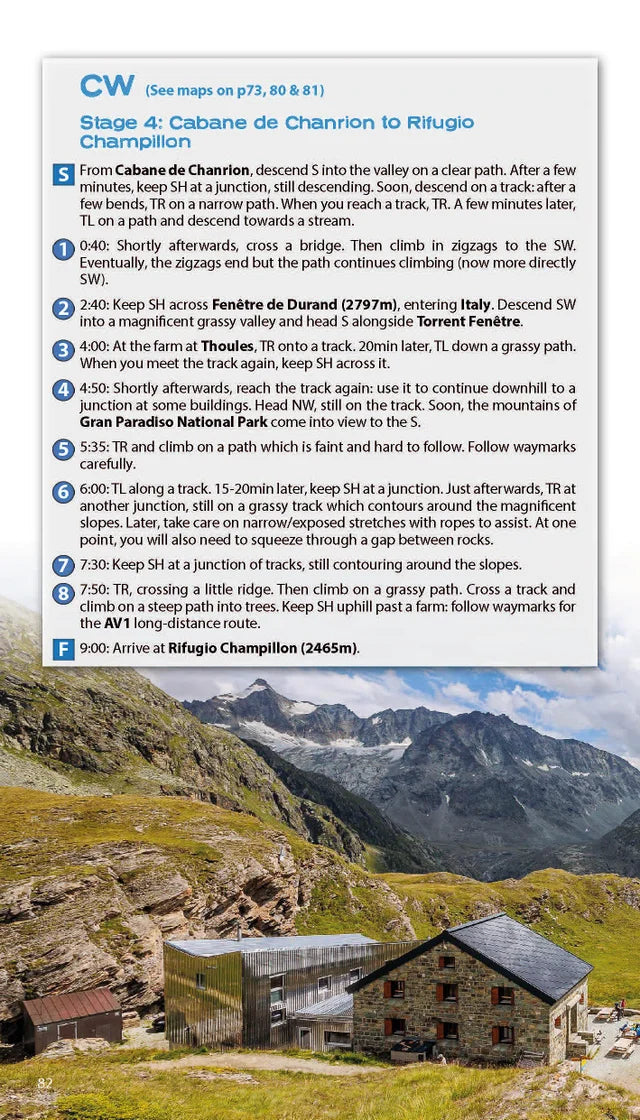 Guide de randonnée (en anglais) - Tour des Combins, Two-way Guide | Knife Edge Outdoor guide de randonnée Knife Edge Outdoor 