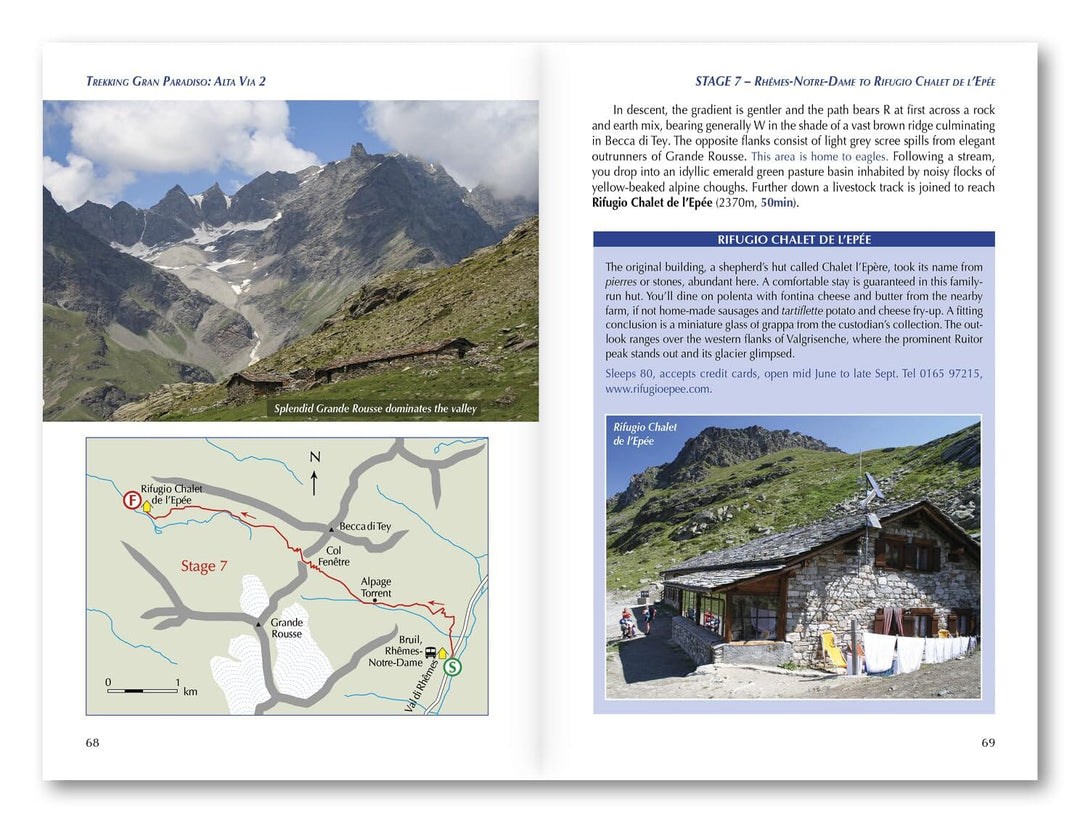 Guide de randonnées (en anglais) - Gran paradiso : Alta via 2 | Cicerone guide de randonnée Cicerone 