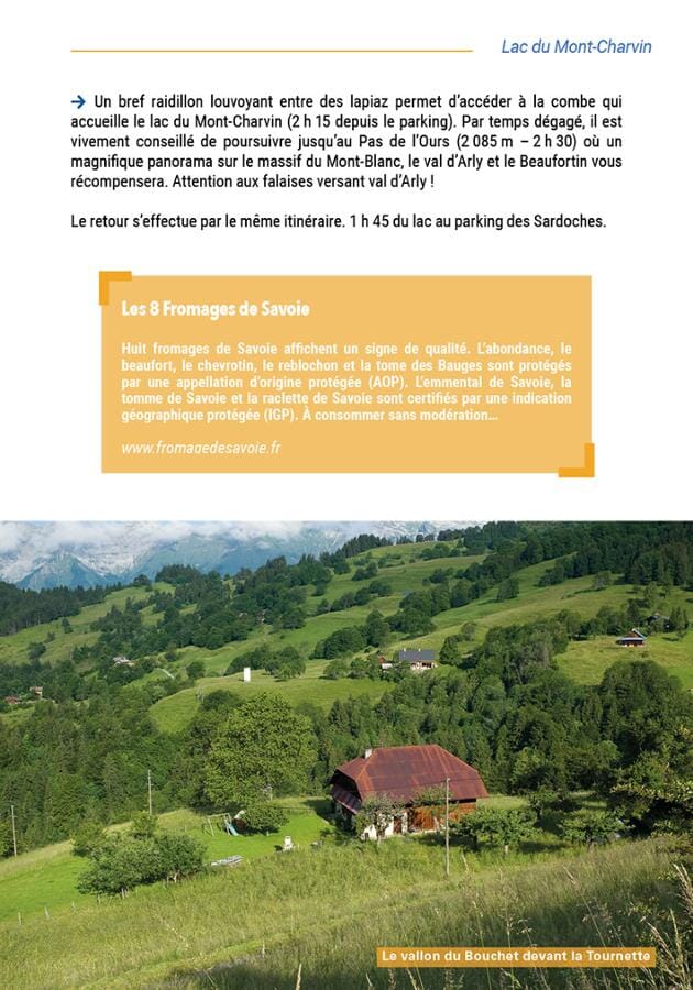 Guide de randonnées - Lacs autour du Mont-Blanc, 45 itinéraires d’exception | Chemin des Crêtes guide de randonnée Chemin des Crêtes 