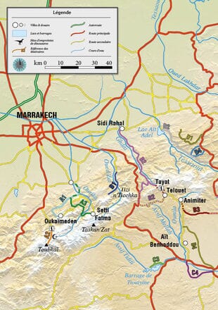 Guide Gandini - Pistes du Haut Atlas, nouveaux itinéraires (Maroc) - Tome 12 guide de voyage Extrem'Sud - Guides Gandini 