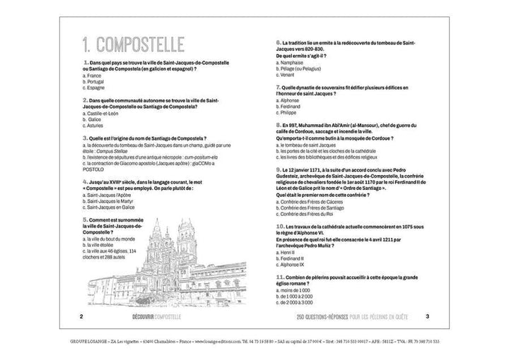 Guide pratique - Découvrir Compostelle et ses chemins en 250 questions/réponses | Bonneton guide pratique Bonneton 