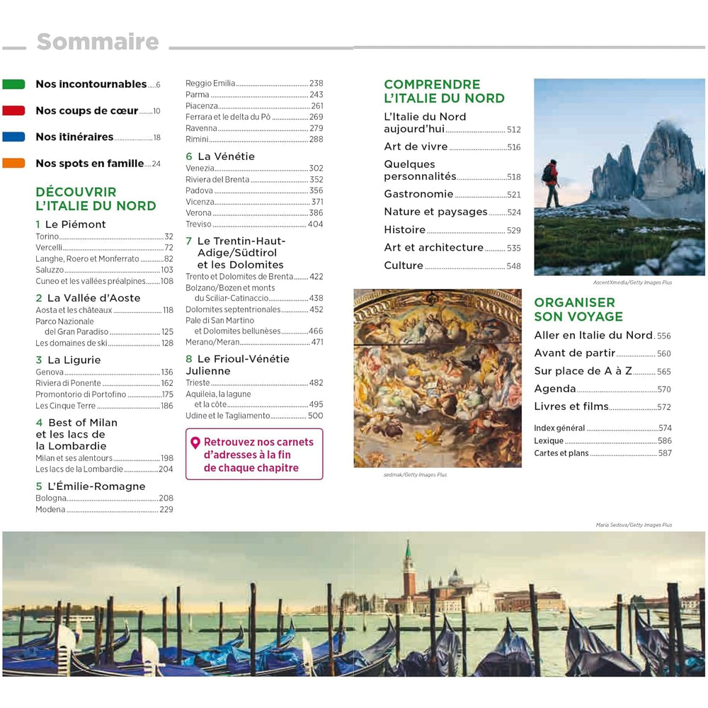 Guide Vert - Italie du Nord (sans les lacs italiens, Milan et la Lombardie) - Édition 2024 | Michelin guide de voyage Michelin 