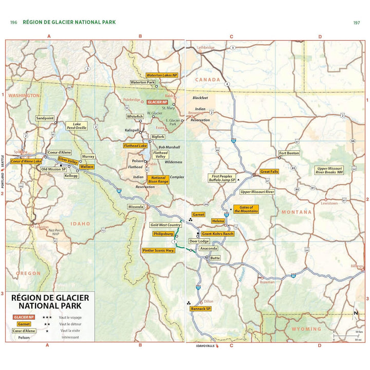 Guide Vert - Nord-Ouest américain - De Denver à Seattle, Yellowstone, Rocheuses, Oregon, Alaska - Édition 2024 | Michelin guide de voyage Michelin 