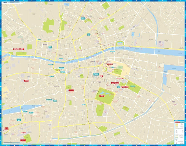 Plan de ville (en anglais) - Dublin | Lonely Planet carte pliée Lonely Planet EN 
