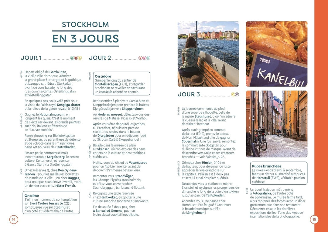 Plan détaillé - Stockholm | Cartoville carte pliée Gallimard 