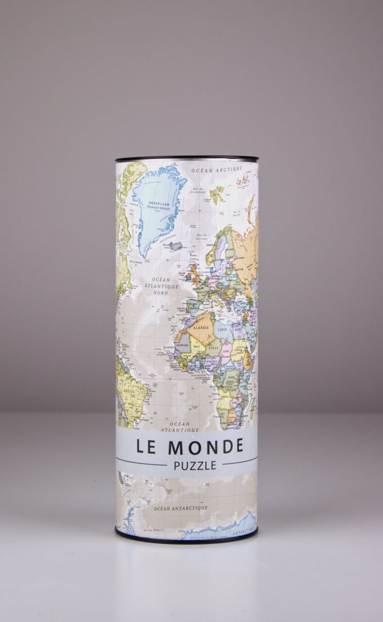 Puzzle du monde (en français) - 1000 pièces, style classique | Maps International puzzle Maps International 