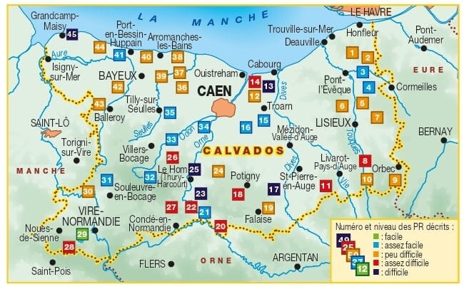 Topoguide de randonnée - Le calvados à pied | FFR guide de randonnée FFR - Fédération Française de Randonnée 