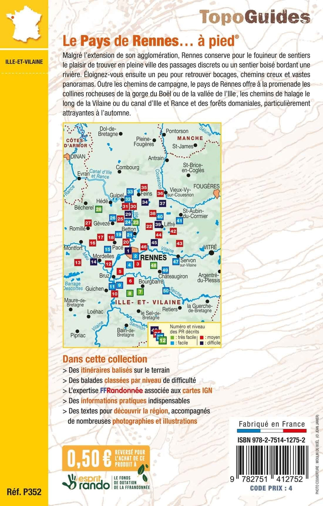 Topoguide de randonnée - Le Pays de Rennes à pied | FFR guide de randonnée FFR - Fédération Française de Randonnée 