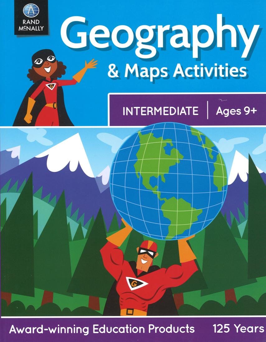 Geography & maps activities : intermediate : ages 9+ | Rand McNally carte pliée 