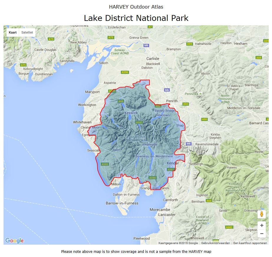 Atlas - Lake District National Park | Harvey Maps - Outdoor atlas carte pliée Harvey Maps 