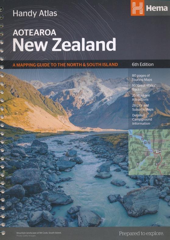 Atlas routier à spirales - Nouvelle Zélande (petit format) | Hema Maps atlas Hema Maps 