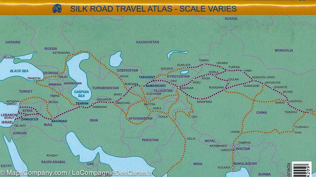Atlas routier de poche - Route de la Soie | ITM - La Compagnie des Cartes