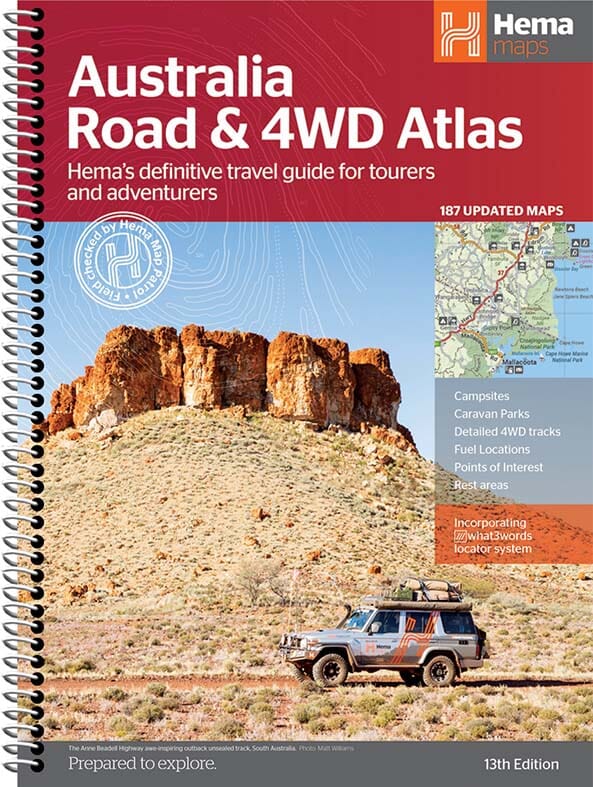 Atlas routier et tout terrain (à spirales) - Australie - 25,2 x 34,5 cm | Hema Maps atlas Hema Maps 