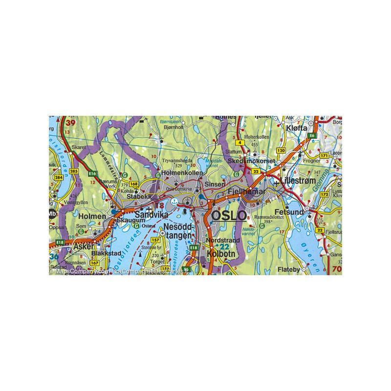 Atlas routier de la Norvège | Freytag &amp; Berndt - La Compagnie des Cartes