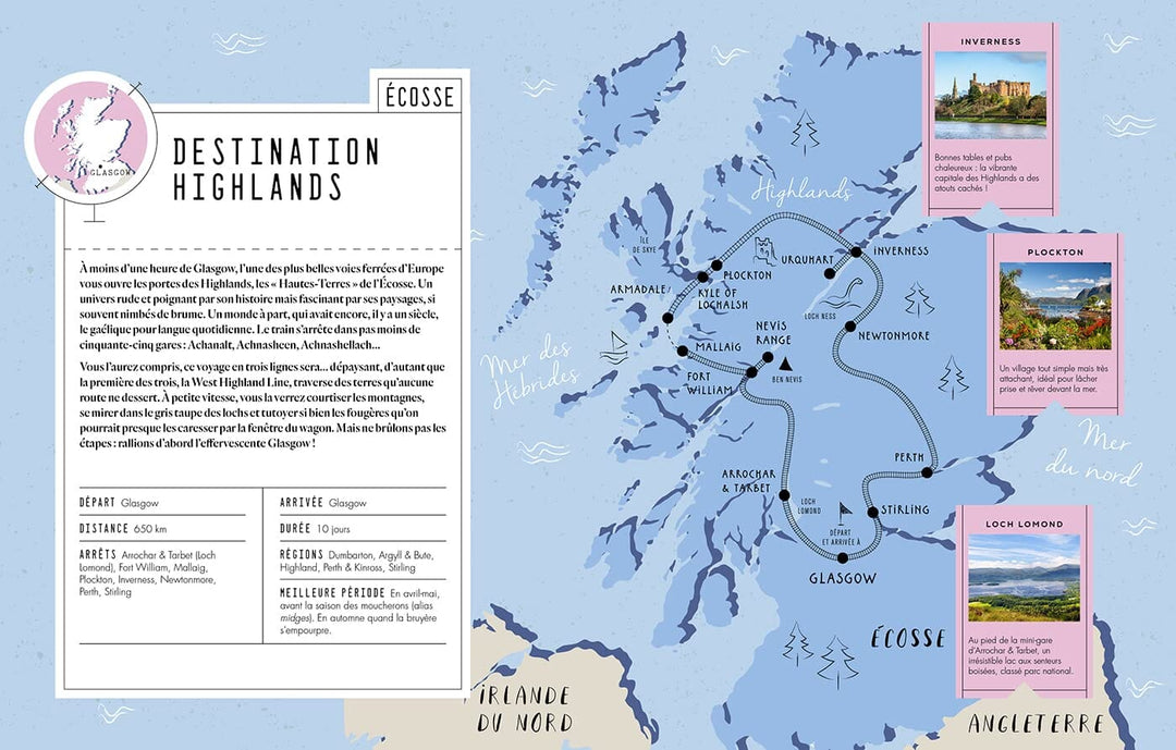 Beau livre - L'Europe du Nord en train : 16 itinéraires de l'Écosse à la Scandinavie | Hachette beau livre Hachette 