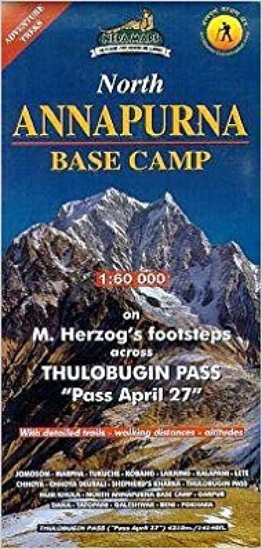 North Annapurna Base Camp | Himalayan MapHouse carte pliée 