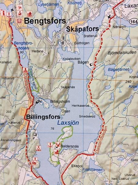 Carte cycliste n° 30 - Lac Siljan lac & environs (Suède) | Norstedts carte pliée Norstedts 