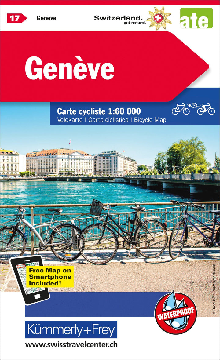 Carte cycliste n° VK.17 - Genève (Suisse) | Kümmerly & Frey carte pliée Kümmerly & Frey 