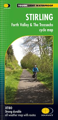 Carte cycliste - Stirling, Forth Valley & The Trossachs XT80 | Harvey Maps - Cycling maps carte pliée Harvey Maps 
