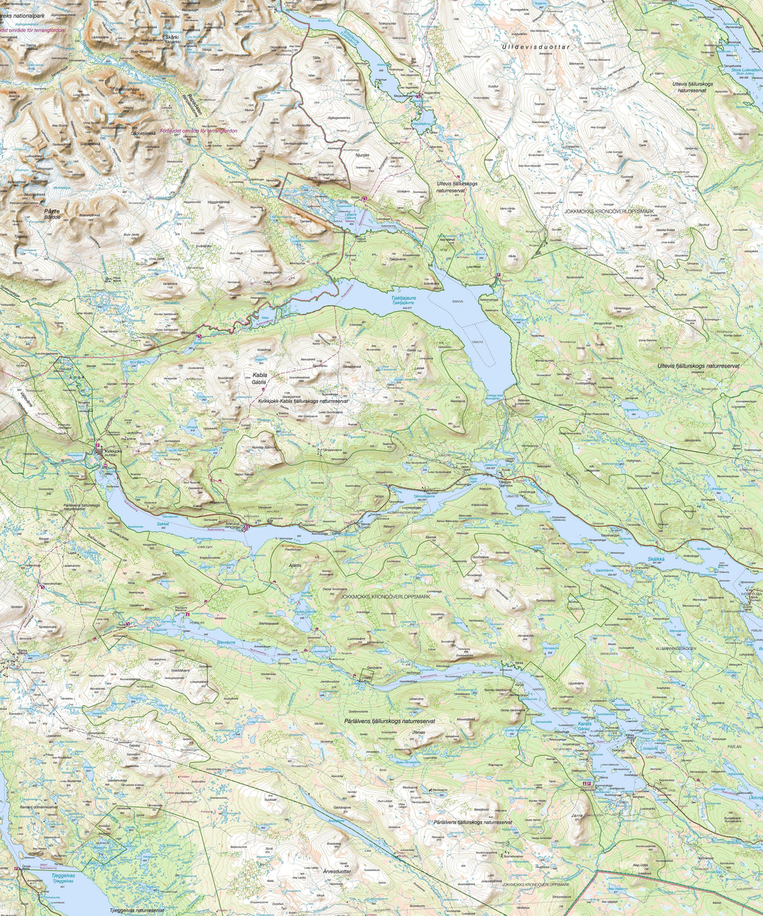 Carte de plein air n° BD11 - Tjamotis (Suède) | Norstedts - Fjällkartan carte pliée Norstedts 