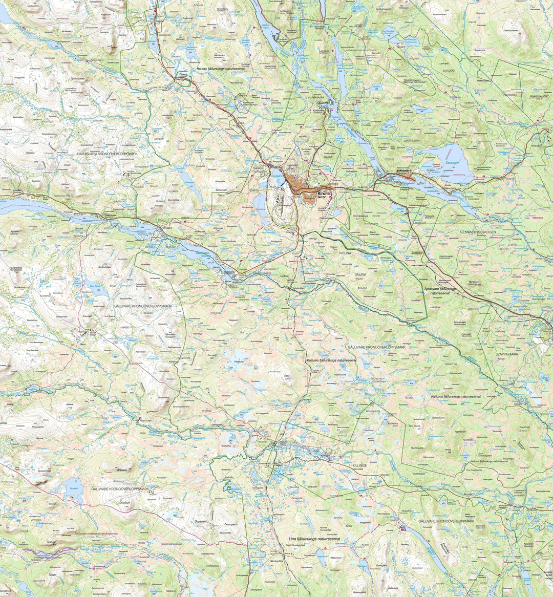 Carte de plein air n° BD4 - Kiruna (Suède) | Norstedts - Fjällkartan carte pliée Norstedts 