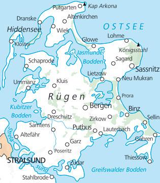 Carte de plein air n° WK.14 - Rügen (Allemagne) | Kümmerly & Frey carte pliée Kümmerly & Frey 