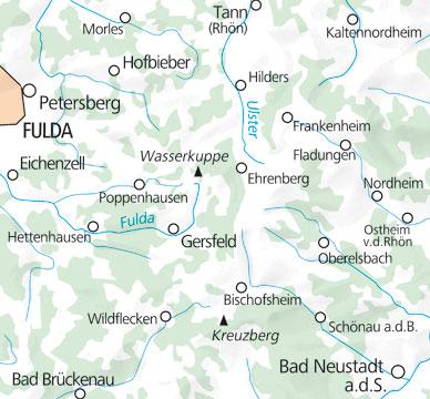 Carte de plein air n° WK.23 - Rhön (Allemagne) | Kümmerly & Frey carte pliée Kümmerly & Frey 