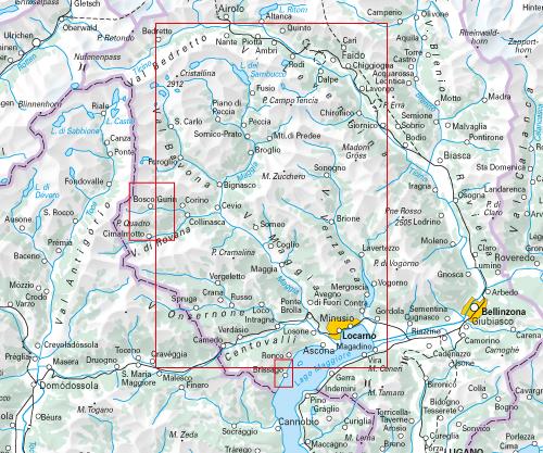 Carte de randonnée backcountry n° HKF.WK.18 - Maggia, Verzasca, Locarno, Ascona (Suisse) | Hallwag carte pliée Hallwag 