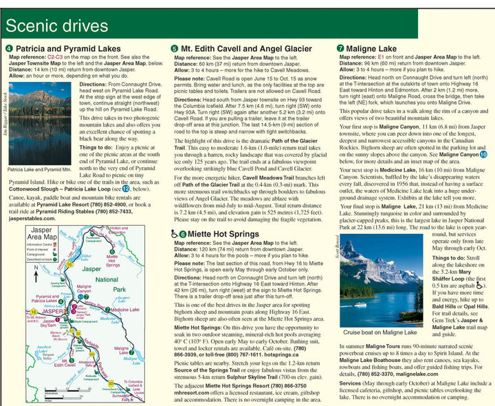 Carte de randonnée - Best of Jasper (Alberta) | Gem Trek carte pliée Gem Trek Publishing 