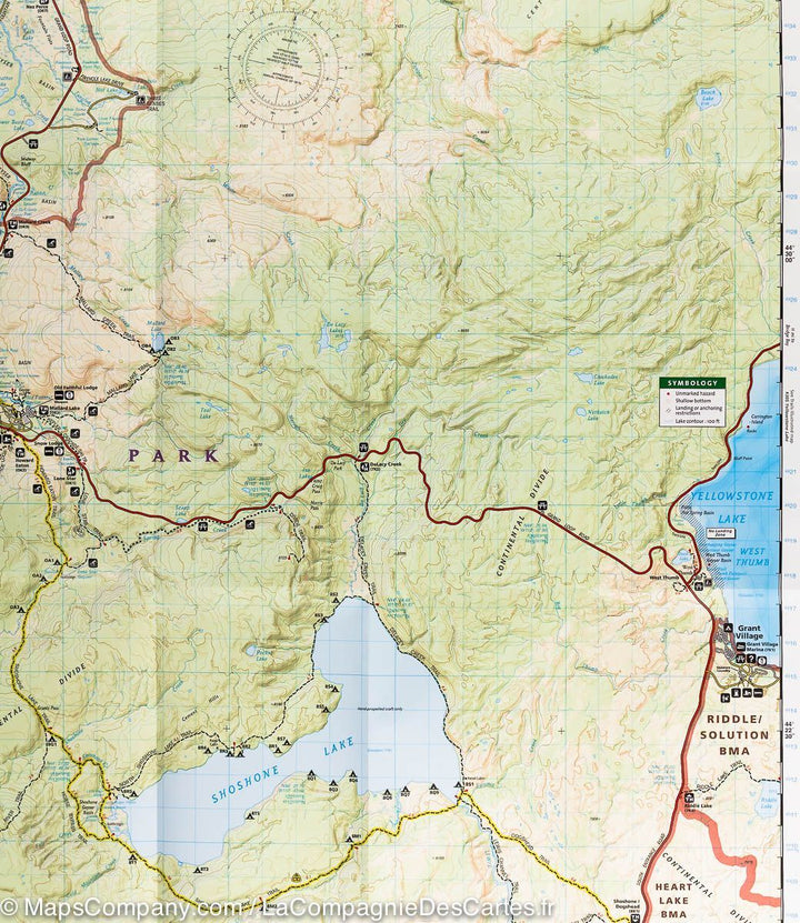 Carte de randonnée de Old Faithful (Parc National de Yellowstone, USA) | National Geographic - La Compagnie des Cartes