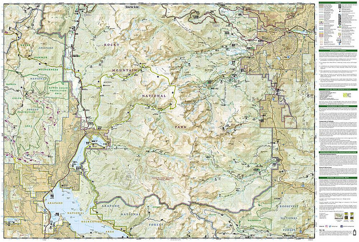 Carte de randonnée du Parc National de Rocky Mountain (Colorado) | National Geographic carte pliée National Geographic 
