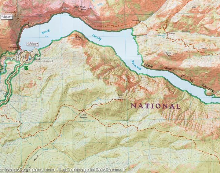 Carte de randonnée du Parc National Yosemite (nord-ouest) | National Geographic carte pliée National Geographic 