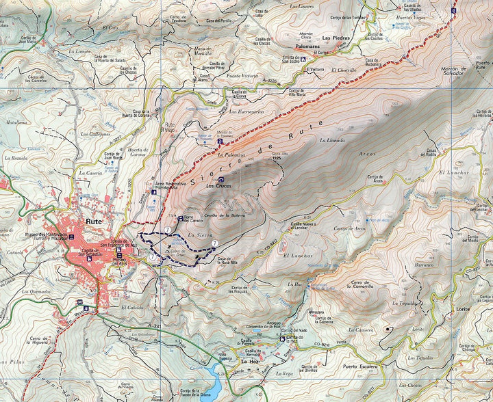 Carte de randonnée - Geoparc de las Sierras Subbéticas (Andalousie) | Piolet carte pliée Editorial Piolet 