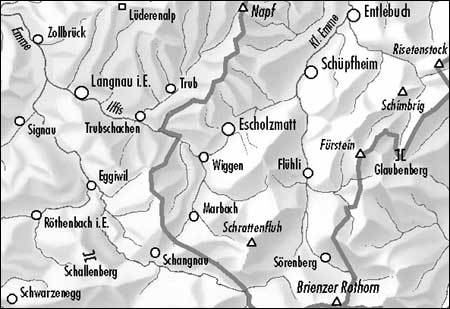 Carte de randonnée imperméable n° 244T - Escholzmatt (Suisse) | Swisstopo - Excursions au 1/50 000 carte pliée Swisstopo 