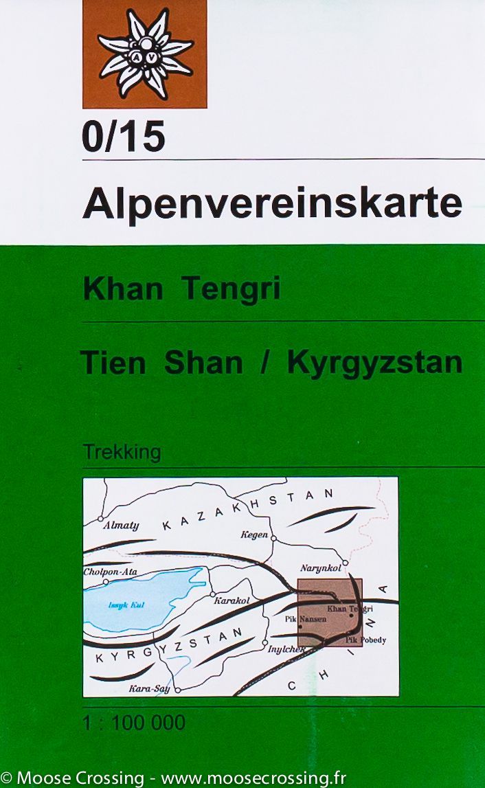 Carte de randonnée - Khan Tengri, Massif du Tien Shan (Kyrgystan) | Alpenverein - La Compagnie des Cartes
