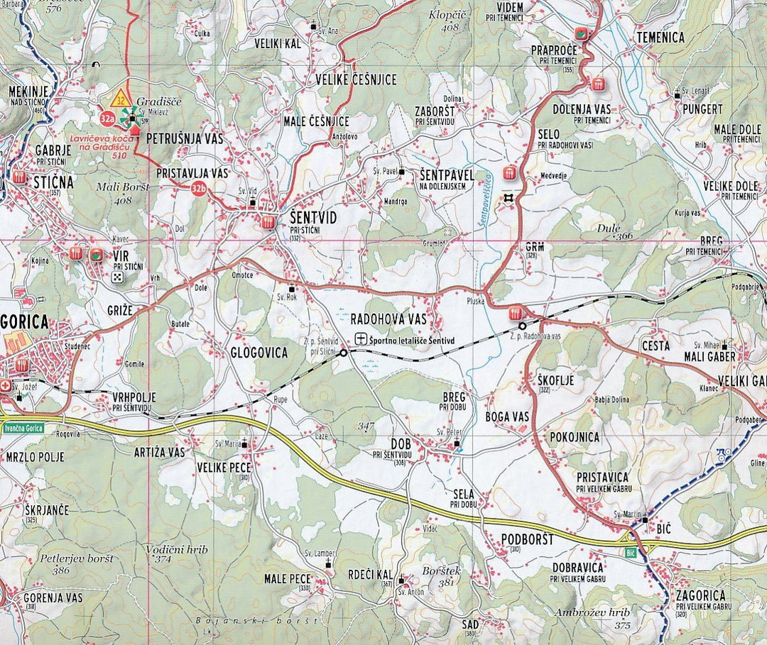 Carte de randonnée - Ljubljana & environs (Slovénie) | Kartografija carte pliée Kartografija 
