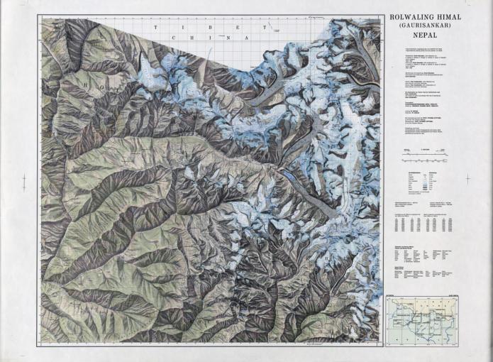 Carte de randonnée n° 04 - Rolwaling Himal (Népal) carte pliée Nelles Verlag 