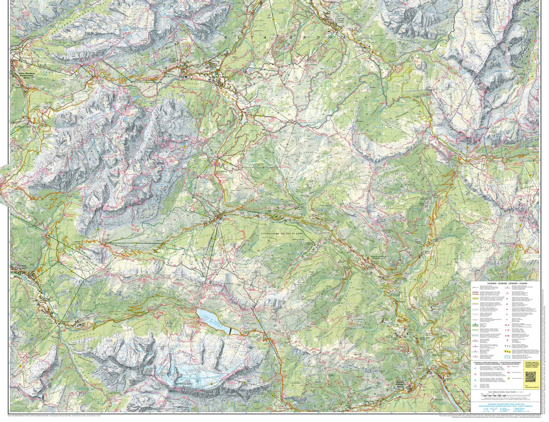 Carte de randonnée n° 07 - Alta Badia, Arabba et Marmolada (Alpes, Italie) | Tabacco carte pliée Tabacco 