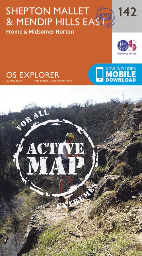 Carte de randonnée n° 142 - Cheddar Gorge / Mendip Hills East (Grande Bretagne) | Ordnance Survey - Explorer carte pliée Ordnance Survey Plastifiée 