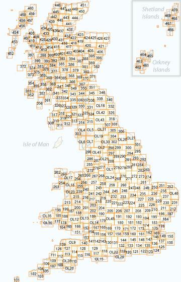 Carte de randonnée n° 189 - Hereford & Ross-on-Wye (Grande Bretagne) | Ordnance Survey - Explorer carte pliée Ordnance Survey 