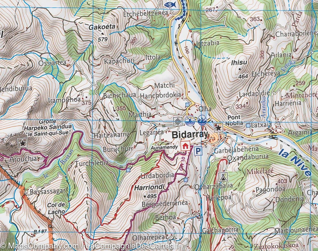 Carte de randonnée n° 2 - Pays Basque Est (Pyrénées) | Rando Editions carte pliée Rando Editions 