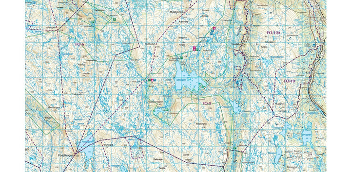 Carte de randonnée n° 2556 - Hardangervidda Est (Norvège) | Nordeca - Turkart 1/100 000 carte pliée Nordeca 