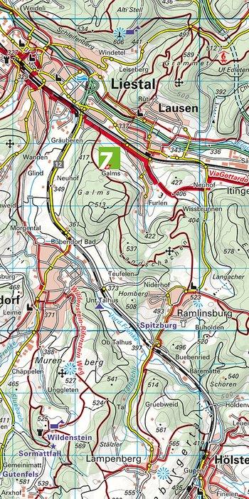 Carte de randonnée n° 41 - Grächen, Leukerbad, Lötschental (Suisse) | Kümmerly & Frey-1/40 000 carte pliée Kümmerly & Frey 